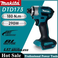 Makita DTD173 Brushless Electric Screwdriver Auto Repair Impact Screwdriver Batch 220N.m Electric Driver Tools For Makita 18V
