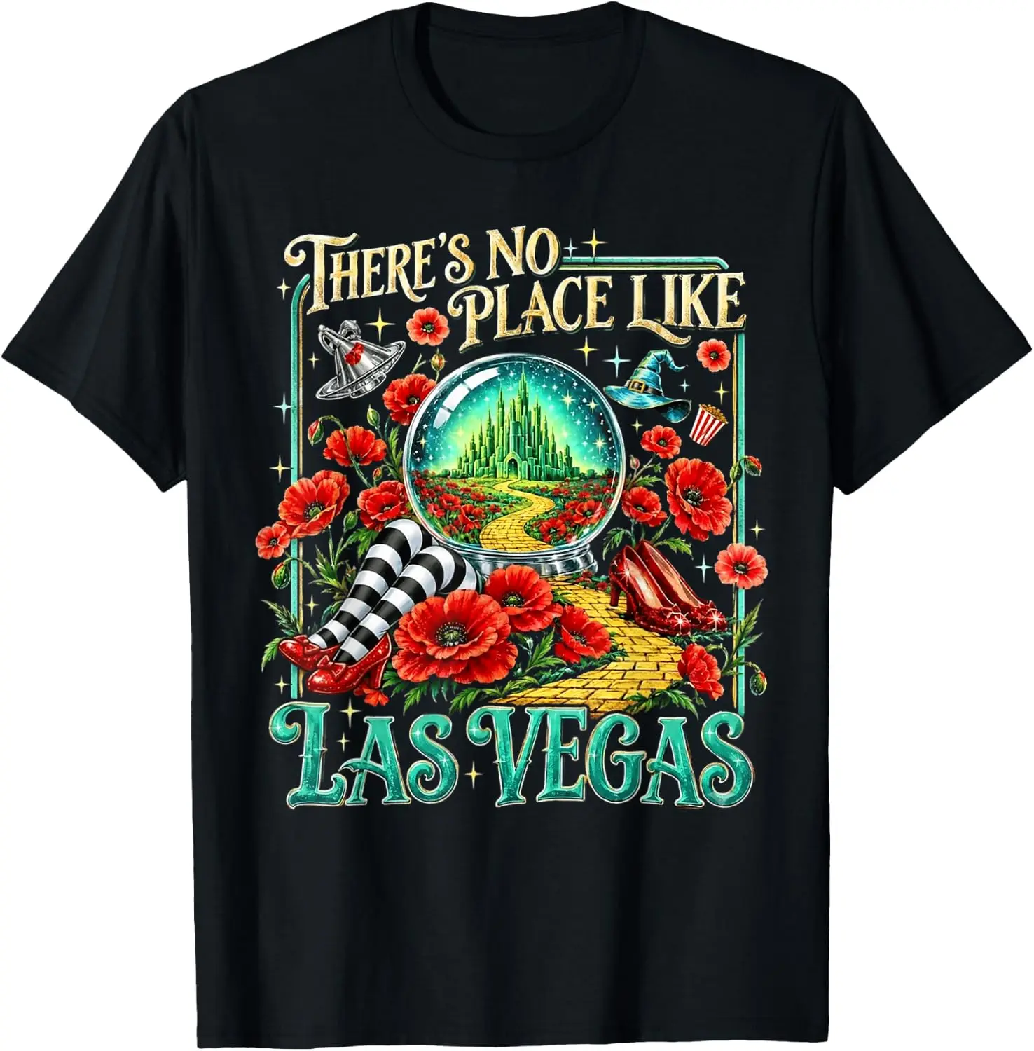 Yellow Brick Road Wicked Off To See Wizard For Men Women Kid T-Shirt Versatile, heavyweight pure cotton short-sleeve tee—trendy, thick fabric; a great gift for Christmas or Halloween.