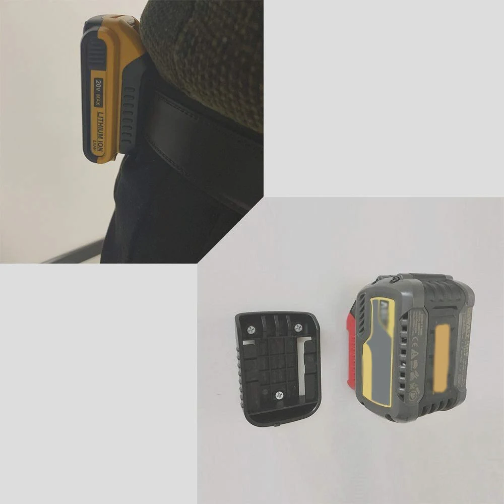 Imagem -04 - Ferramenta Elétrica Case de Armazenamento da Bateria Montagem na Parede Suporte Doca para Makita Bosch Dewalt Milwaukee 18v Bateria Rack Dispositivos Fixação Peças
