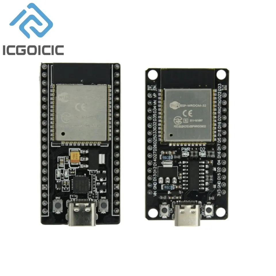 ESP32 TYPE-C USB CH340C CP2102 WiFi + Bluetooth Ultra-Faible Puissance touristes Core ESP32-DevKitC-32 ESP-WROOM-32 6 000 Conseil