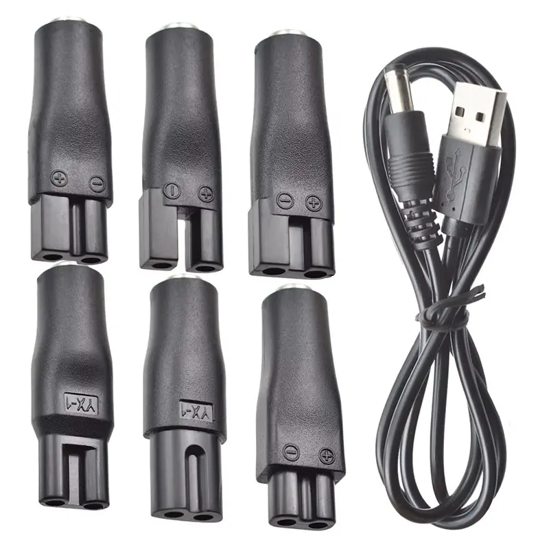 

Сменный USB-адаптер M04K 5В (7 шт.) для электрических машинок для стрижки волос, триммеров для бороды, бритв, косметических инструментов