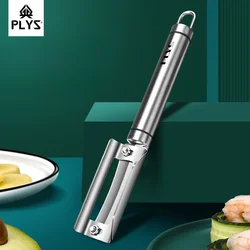 PLYS Multi-functional Peeler Knife, Stainless Steel Apple Peeler, Home Melon Grater Kitchen Potato Scraping Fruit Peeling Tool