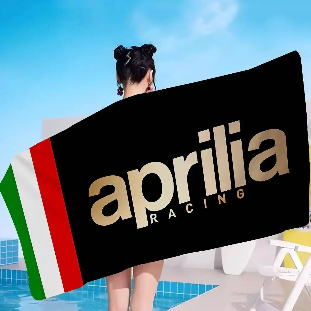Motorcycle A-ApriliaS brands Logo Microfiber Beach Towel Absorbent Quick dry Soft Yoga Swimming Resort Mountain Climbing Towel