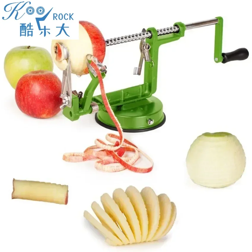 Manual Vegetable Peeler, 3 in 1 Apple Potato Peeler and Slicer, Stainless Steel Kitchen Gadget