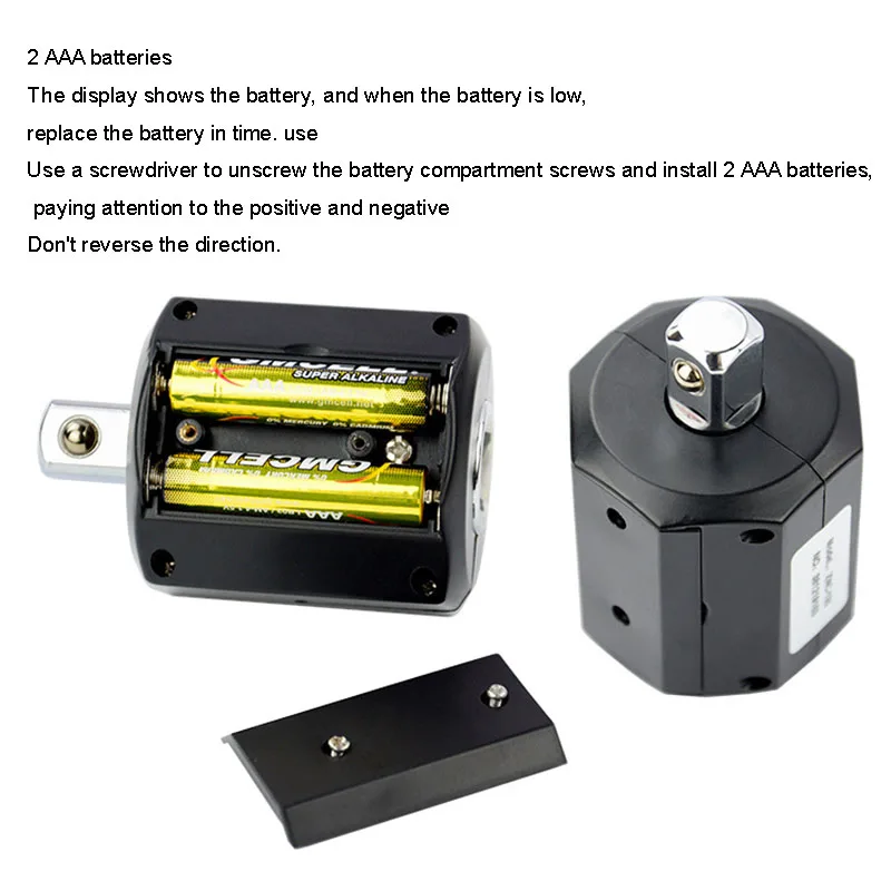 ZNC-30 Digital Torque Meter with Ratchet Wrench for Bicycle Tire Repair - Accurate Bolt Fastening Tool Electronic Display