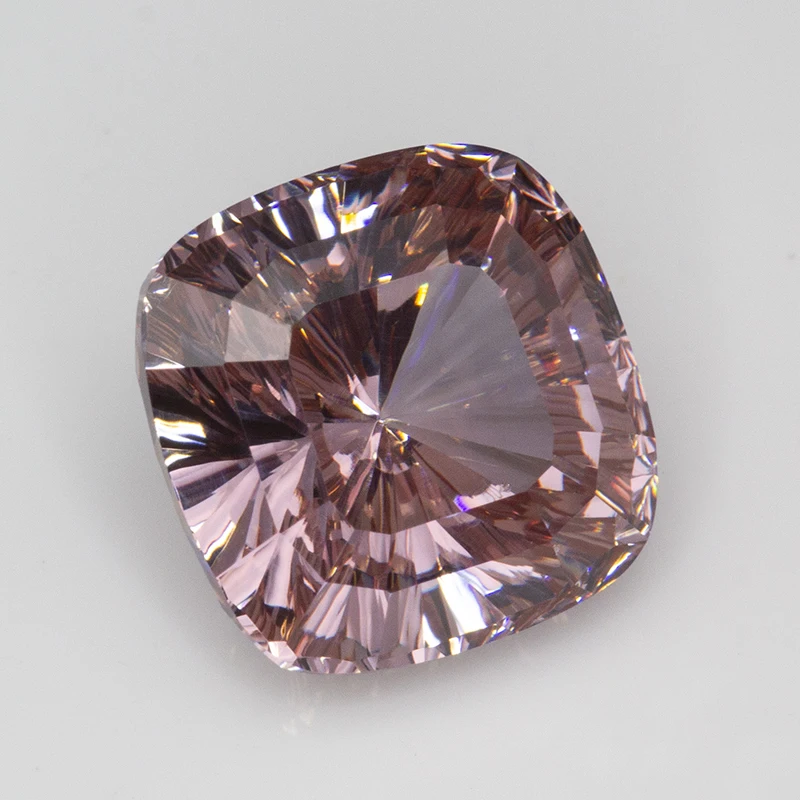 New Cushion Millennium Cut Cubic Zirconia Stones Coffee Color 10x10mm CZ Loose Gemstone for Jewelry Making image 4