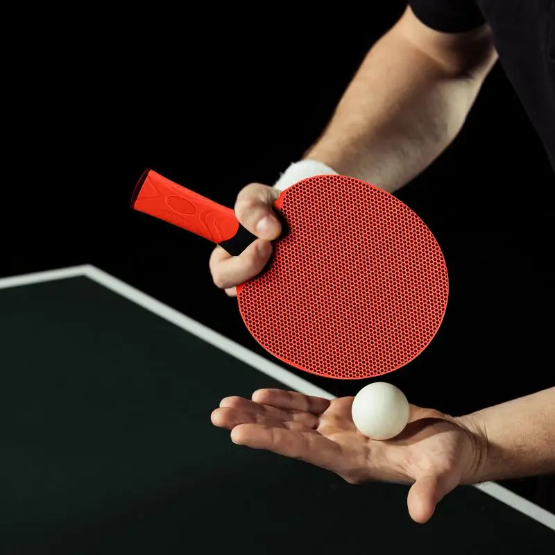 

Rubber PingPong Rackets Highly Elastics Table Tennis Rackets Drop-proof And Waterproof Paddle For Indoor Outdoor Play 1PC