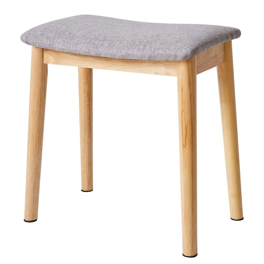 

Мягкое кресло-пуф для туалетного столика, табурет-подставка для ног с ножками из массива дерева, современная банкетка-оттоманка для пианино, обитая тканью.