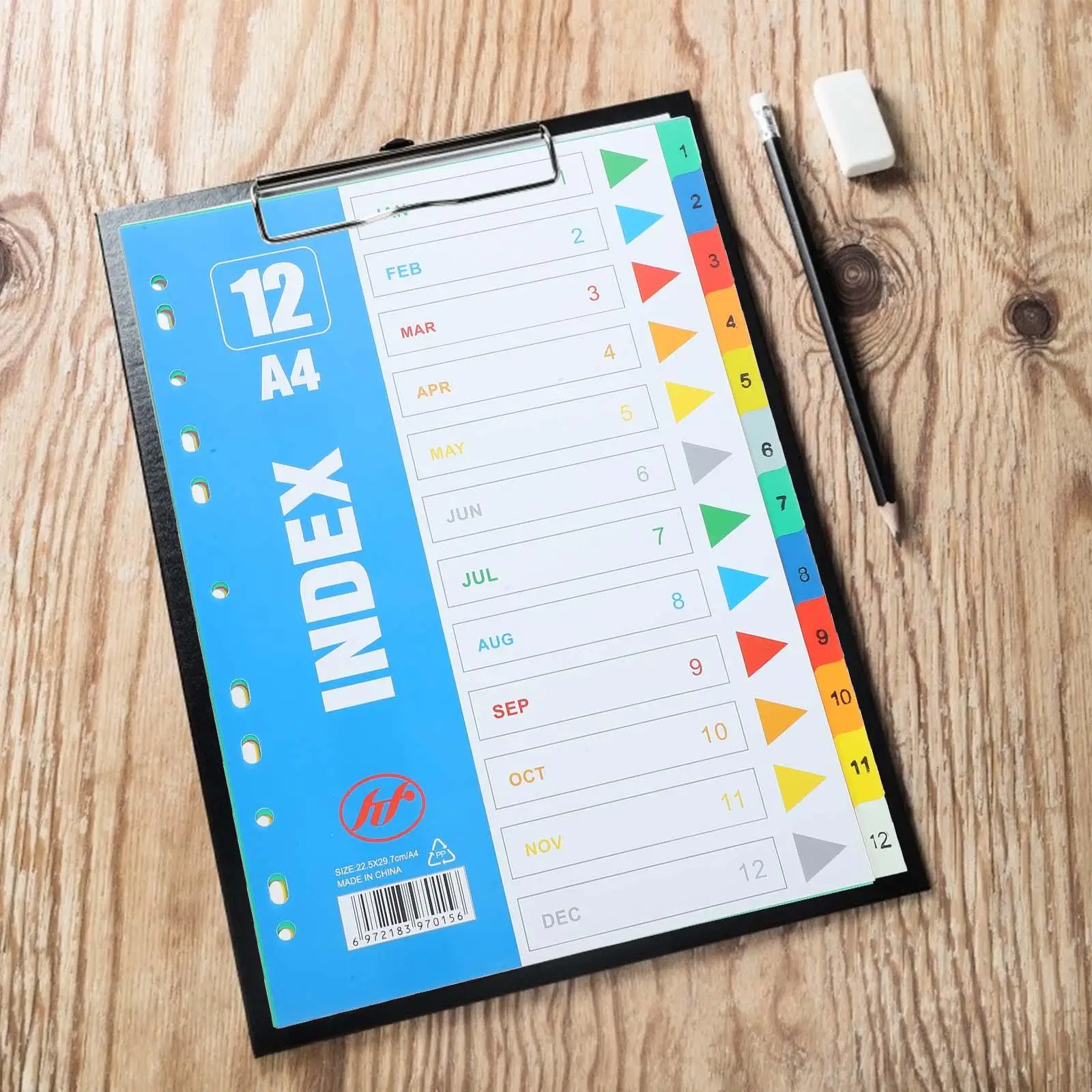 11-луночные страницы формата А4, пастельные разделители, вкладки для переплета, разделители файлов, маркеры для ноутбуков, разделители для предметов, папка-ганайзер