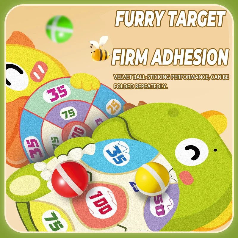 Cartoon Dinosaurier Klebrige Kugel Spielzeug Pistole Indoor Schießen Sport Dart Disc eltern-kind-Interaktion Kinder Pädagogisches Spiel Spielzeug geschenke