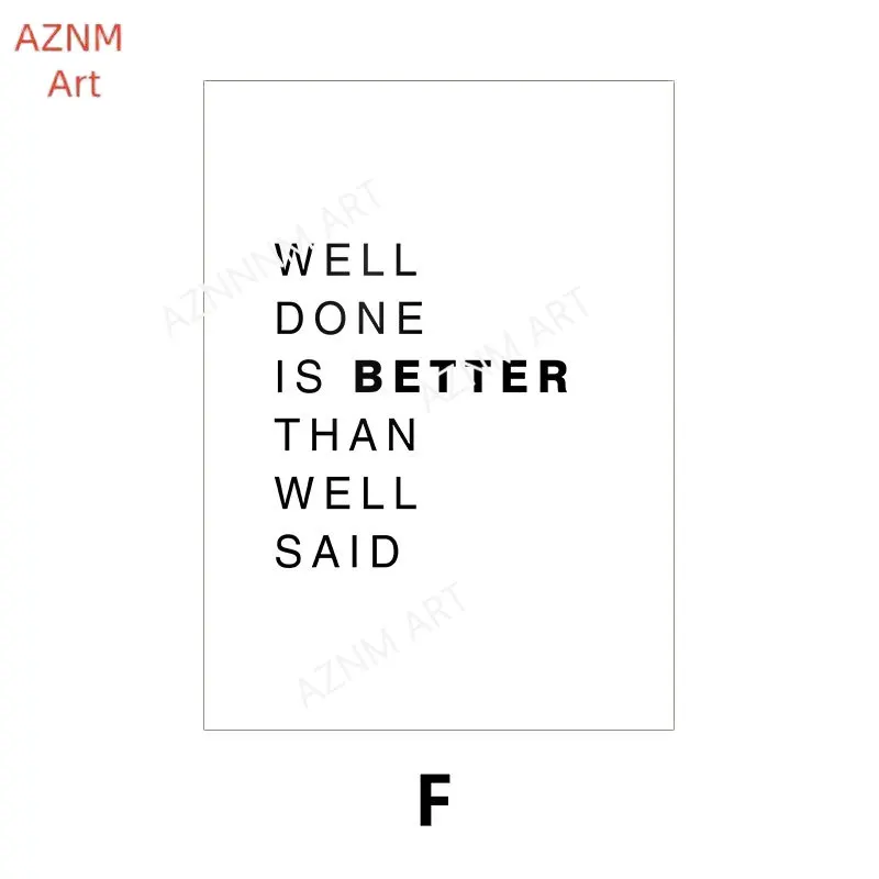 Simple Inspiring Quotes Canvas Art Poster Prints Modern Wall Decorative Painting for Living Room Fashion Home Decor
