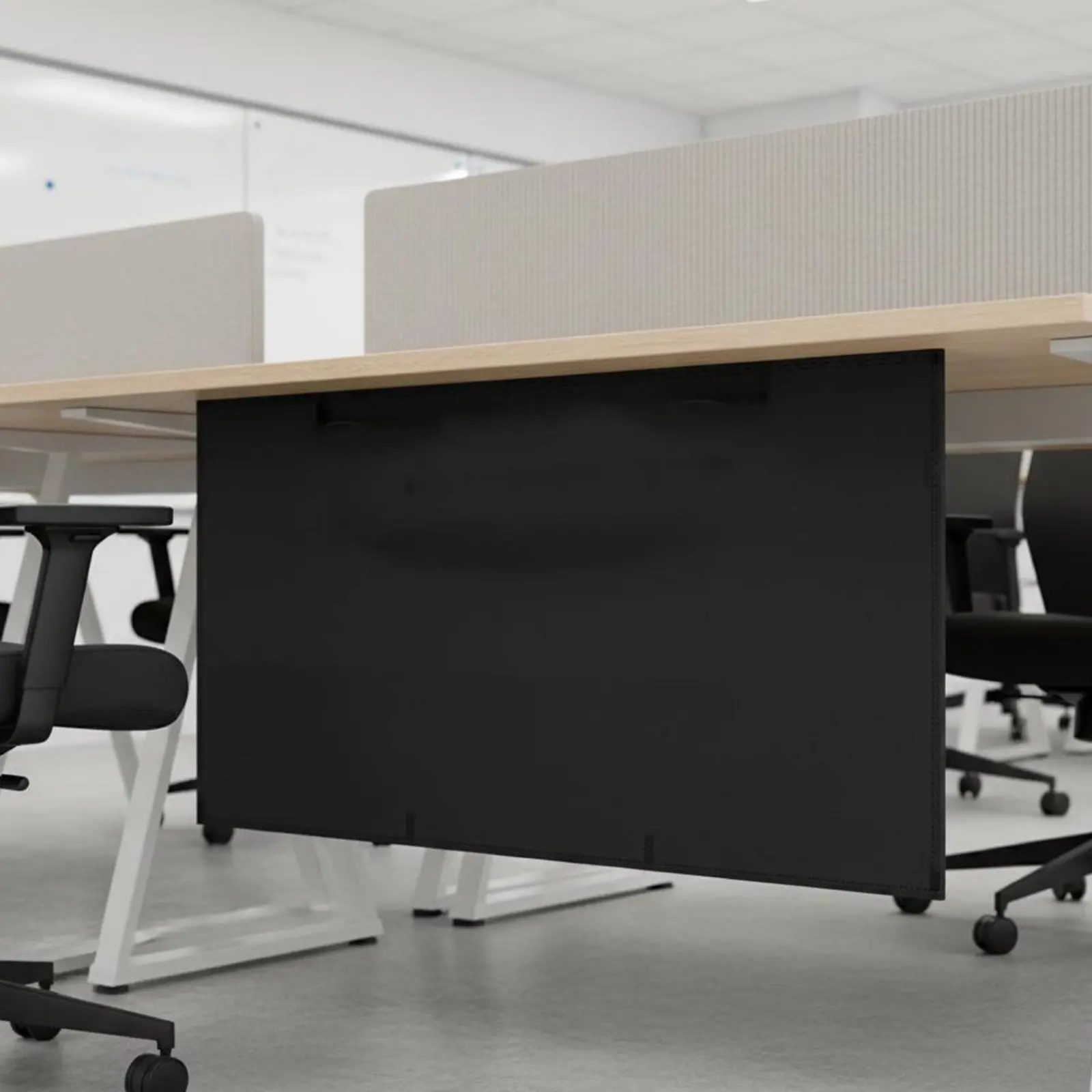 Desk Modesty Panel Wire Organizer Hardware-Hardware-No-Tools Installation Office Accessory for Shared Workspace