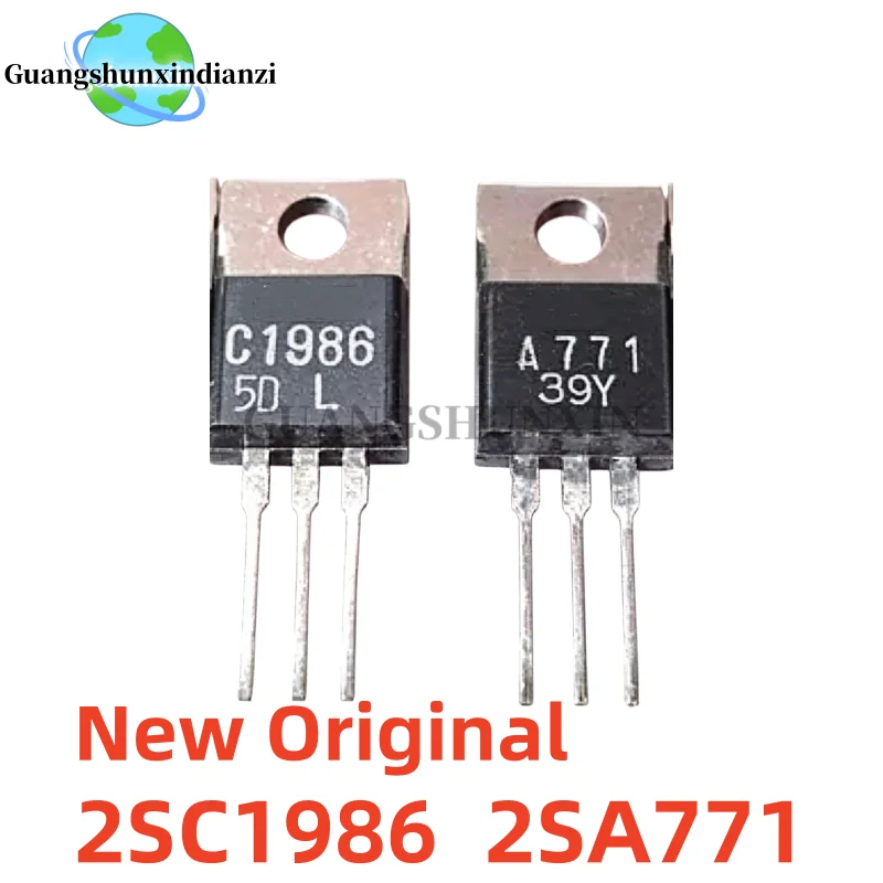 10PCS/10pairs 100% New Imported Original 2SC1986 2SA771 C1986 A771 TO-220 Best Quality In Stock
