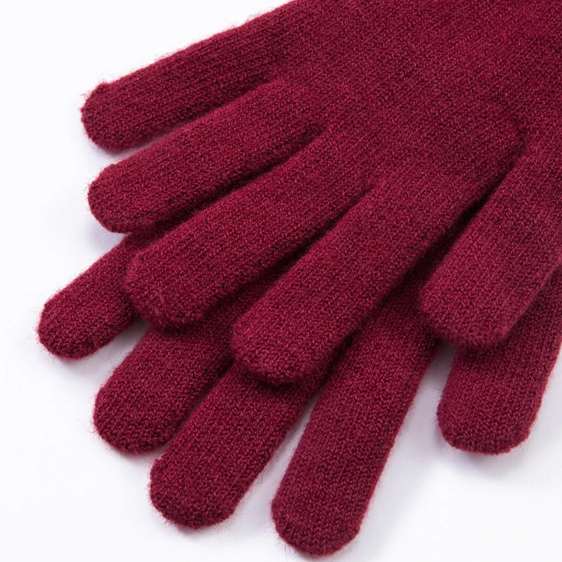 Wensli Christmas Gift Set Wool Scarf and Gloves Combo Red Premium Gift Box