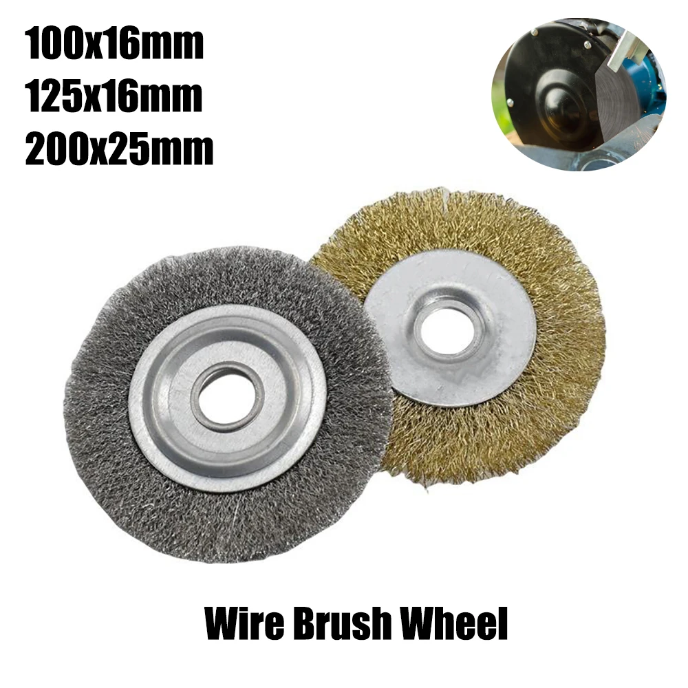 

1pc Wire Brush Wheel Drill Bit Brass Copper Stainless Steel Wire Wheel Used for Cleaning Rust Removal Peeling Grinding Drill Bit