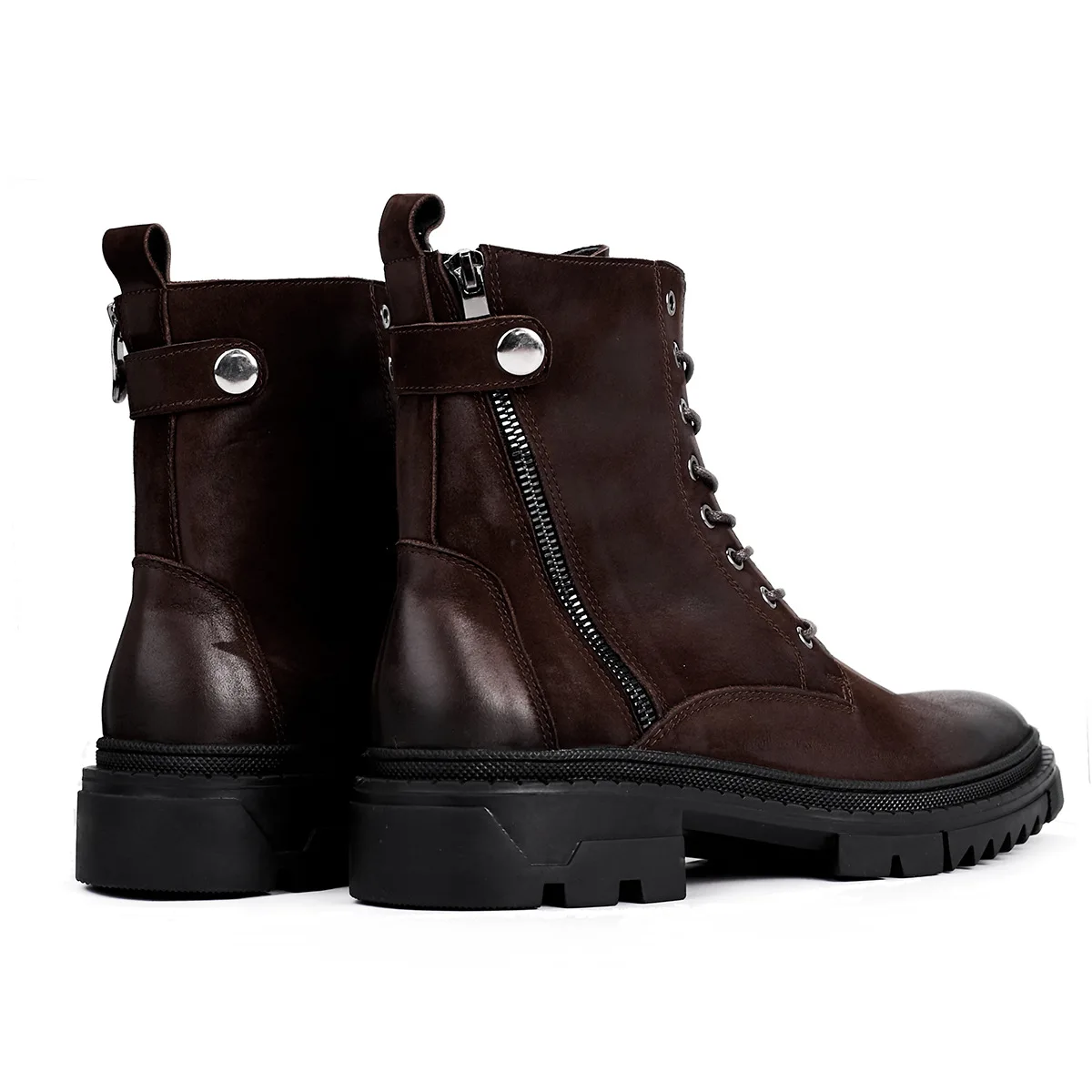 Genuine Leather British Retro  Chelsea Boots Autumn Winter Motorcycle Cow Suede Boots All-match Cowhide High Quality Men Shoes