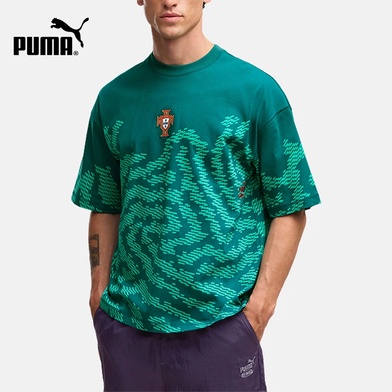 Puma Authentic Unisex Pattern Fashion Sports Short sleeved T-shirt 635102-41