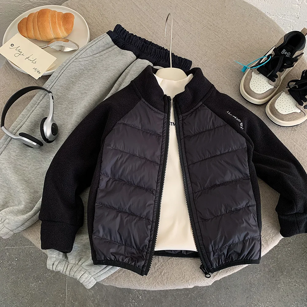 

2025 Winter 3-8Y Kids Boys Down Jacket 90% White Duck Toddler Boys Down Coat Thick Warm Children Boys Thin Outerwear Coat