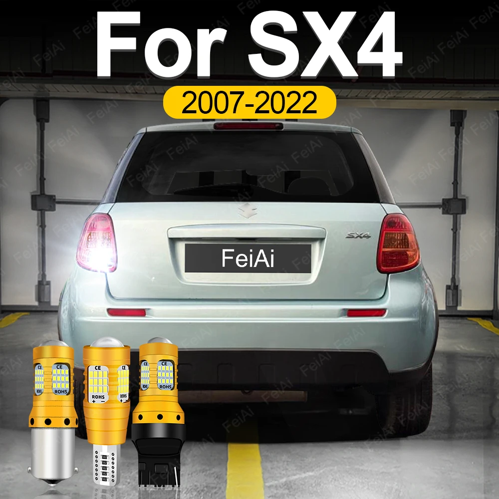 LED Reverse Lights For Suzuki SX4 S-Cross Accessories 2007 2008 2009 2010 2011 2012 2013-2022 SX4 Reversing Back Up Light Bulbs
