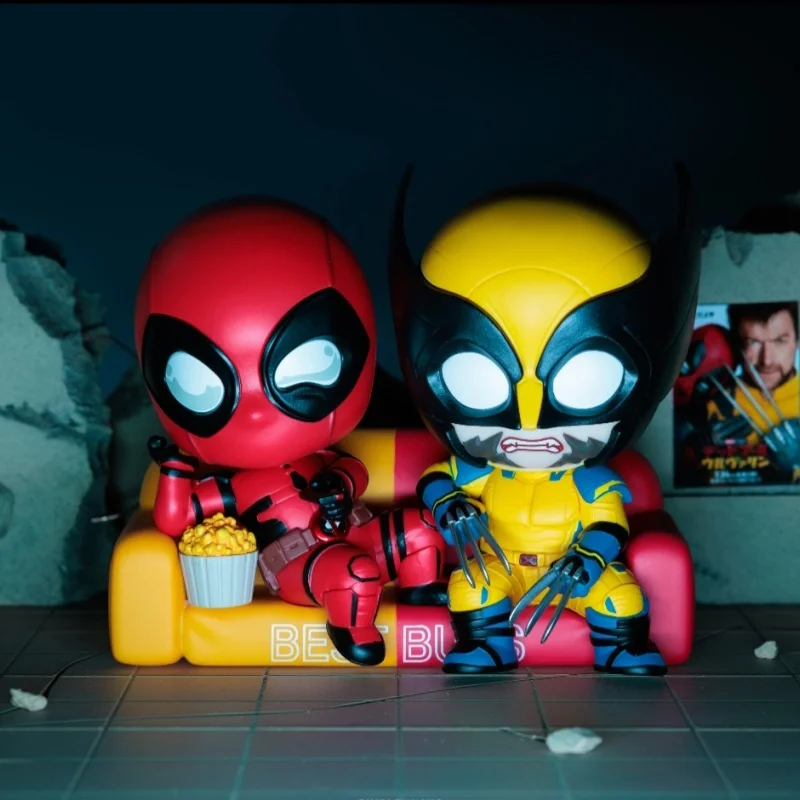 

Горячие игрушки Дэдпул Росомаха в маске, фигурка Marvel, мини-коллекционная модель, игрушка в подарок для фанатов, периферийные устройства в стиле аниме