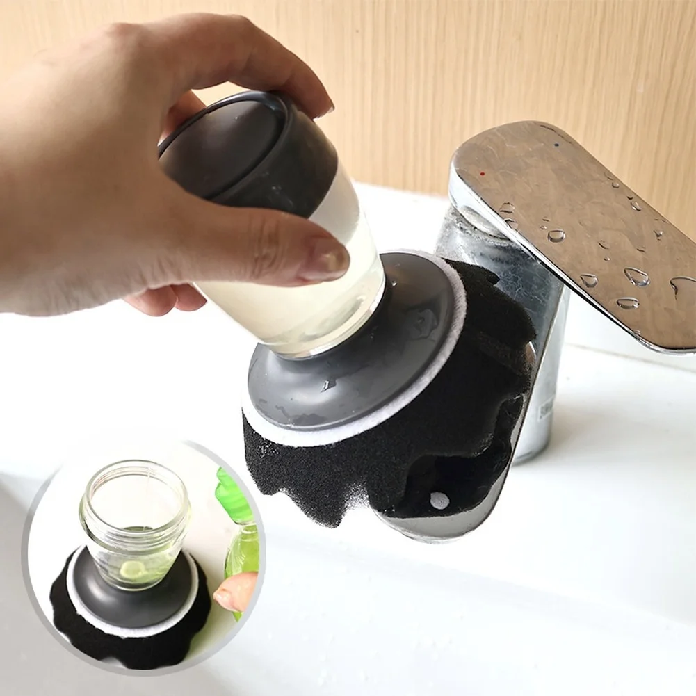 Press Action Wax Sponge Applicator for Automotive Detailing with Conforming Wave Texture and Clear Level Indicator
