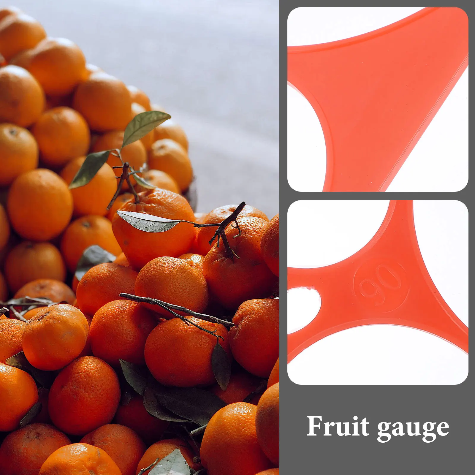 

1Set Fruit Measuring Ring Set Plastic Durable Fruit Gauge for Accurate Apple Orange Citrus Size Measurement Measuring Tools