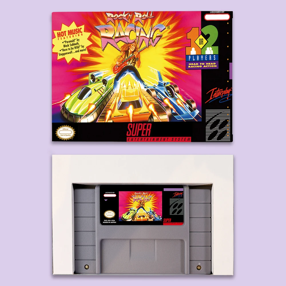 Rock N 'Roll Racing Actiegames Voor Snes 16 Bit Usa Ntsc Of Eur Pal Videogameconsoles Cartridge
