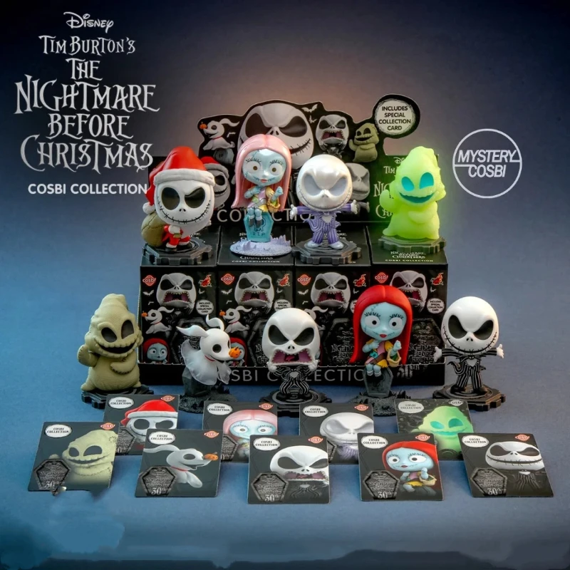 

The Nightmare Before Christmas Vinyl Mini Blind Box Halloween Cartoon Doll Pendant Ornament Mystery Box Surprise Toy Gift