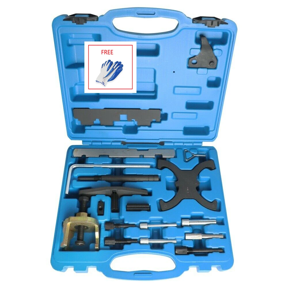

Engine Camshaft Timing Tool Kit Flywheel Locking Tools for Ford Fiesta Focus Volvo Mazda 1.25 1.4 1.6 1.8 2.0 2.3 2.5L Di/TDCi