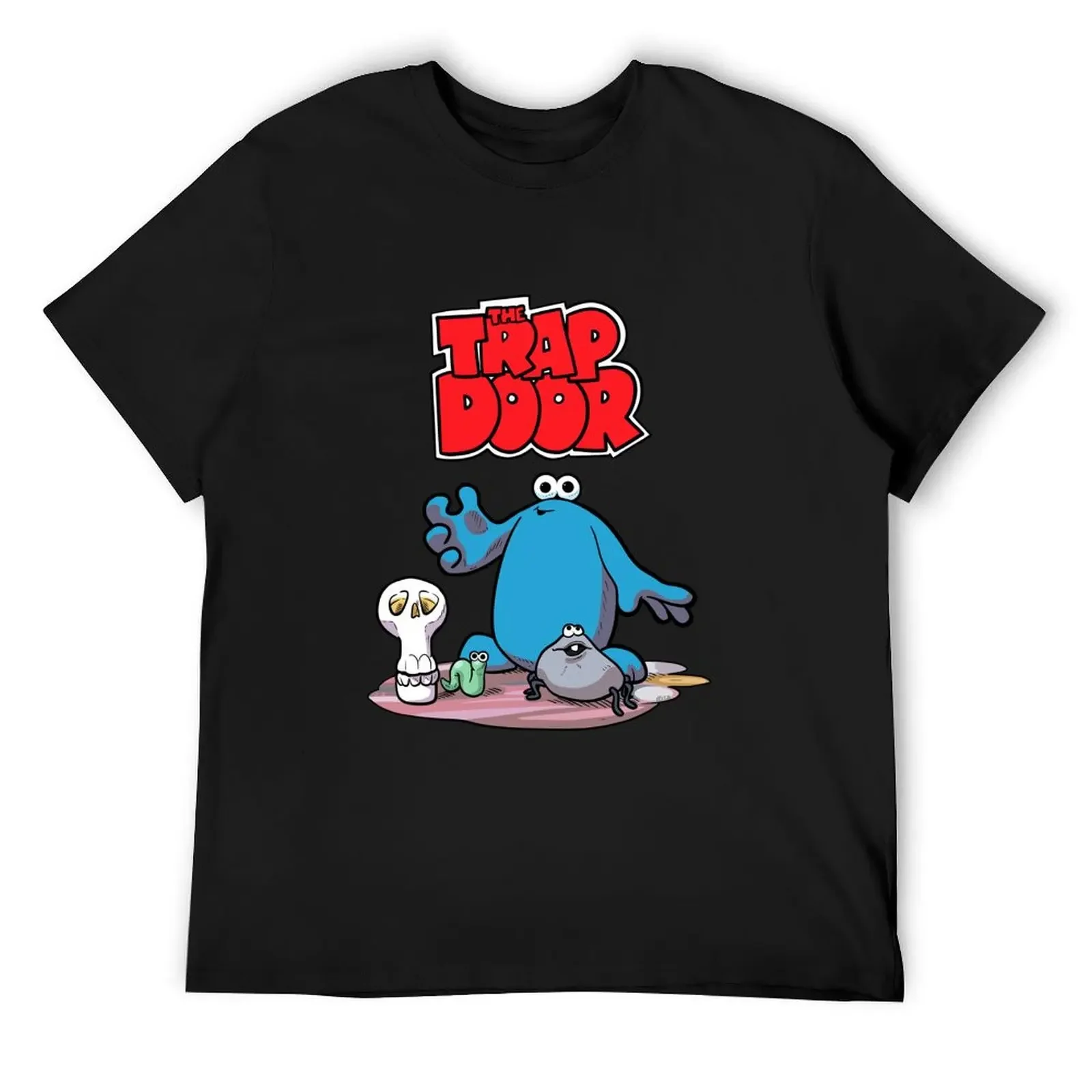 The Trap Door Cartoon T-Shirt Short sleeve tee designer shirts oversized graphic tee mens graphic t-shirts funny