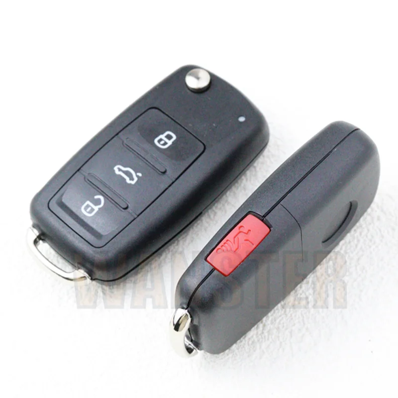 Car Key Case Fob Shell Housing for VW VOLKSWAGEN Tiguan Golf Touareg Sagitar Amarok Crafter Polo Skoda MK6 Passat C Jetta Beetle