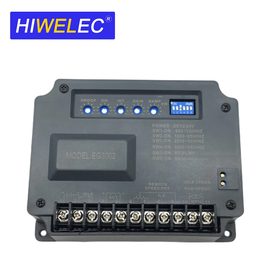 

Блок управления скоростью двигателя EG3002, регулятор скорости генератора, дизельный генератор, регулятор регулировки генераторной установки