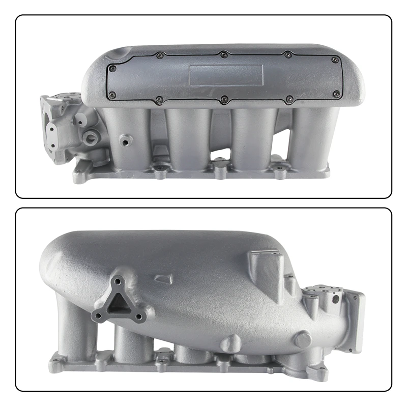 High Flow Aluminum Cast Intake Manifold For Mazda 3 MZR 2.0L/2.3L Turbo Engine 2004-2008/2003-2011 Performance Silver