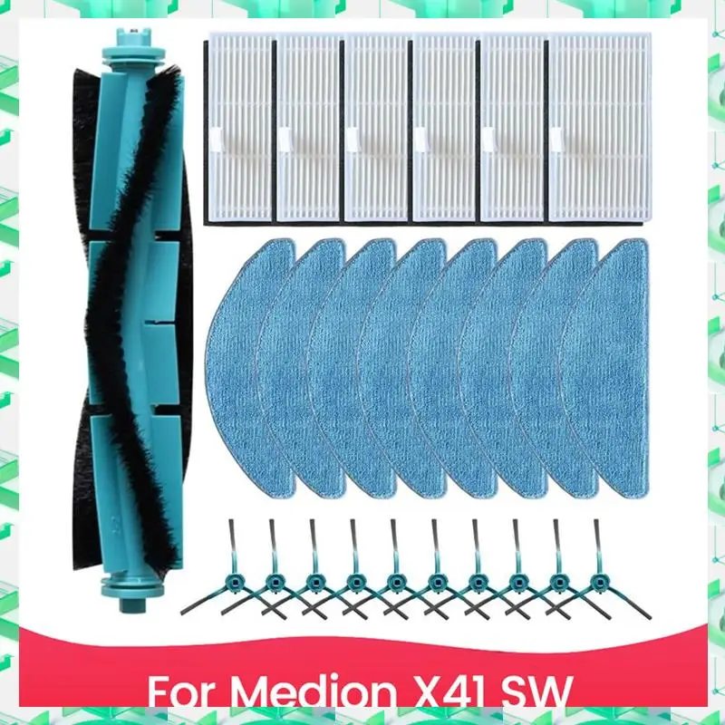 

FIZP для робота-пылесоса Medion X41 SW, запасные части, основная боковая щетка, фильтр Hepa, ткань для швабры