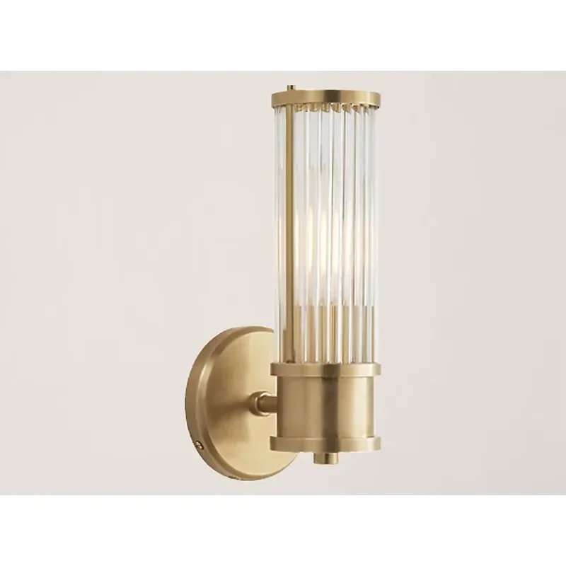 Indoor Modern Minimalist Wall Lamp Wall Decor Light for Living Room Hotel Natural Headboard Metal