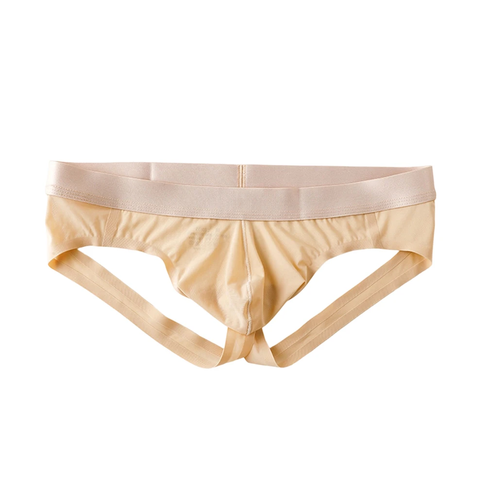 

Elastic Strap Men Ultrathin Sheer Underwear Sports G-strings Bulge Pouch Butt-lifting Breathable Thongs Low Waist