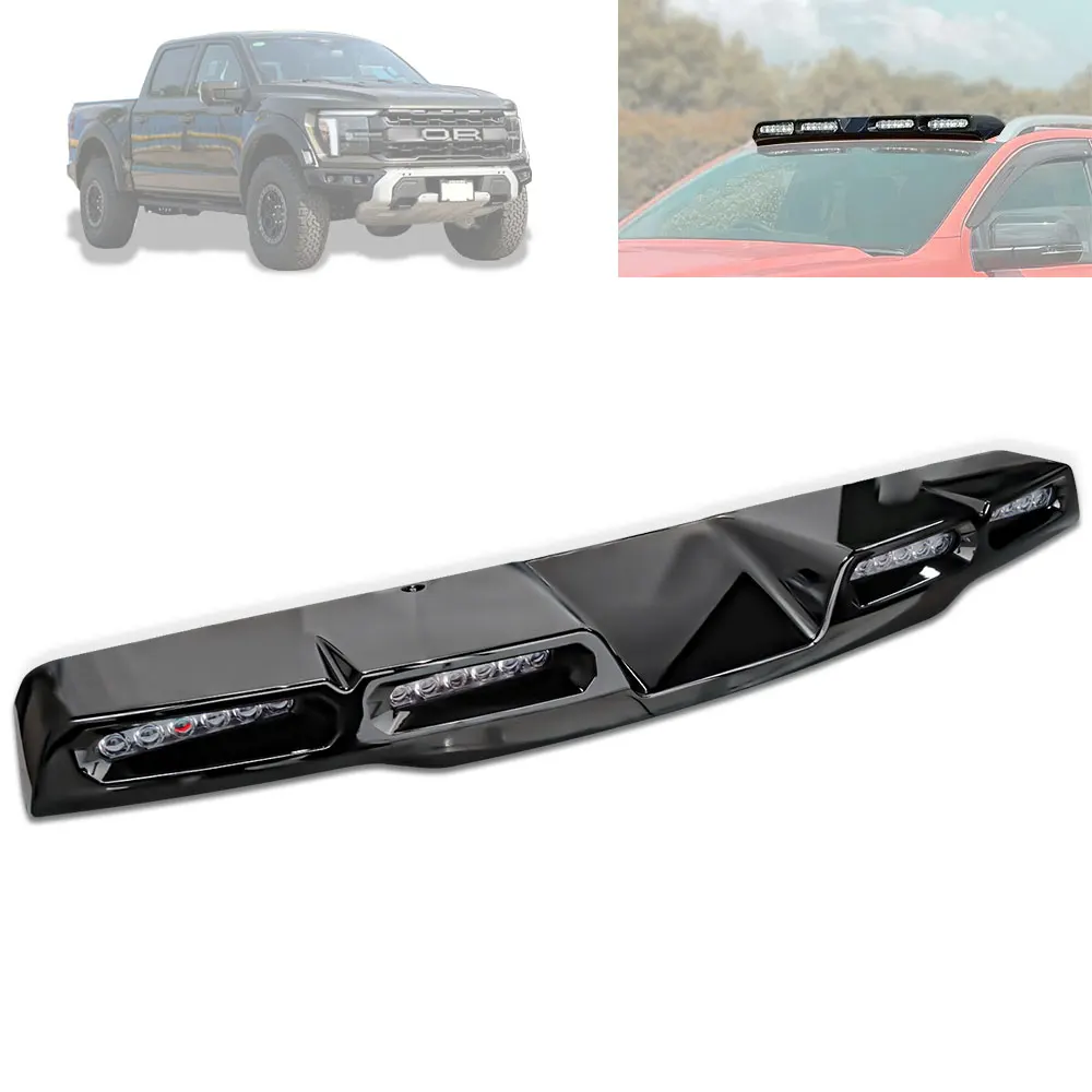 

Светодиодный бар на крышу пикапа, подходит для Ford F-150 Raptor 2023 2024 2025, внешний спортивный светильник на крыше автомобиля, спойлер на крышу