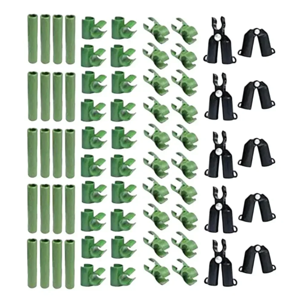 

Greenhouse Tool Climbing Plant Clips Black Plant Connector Clips 71 Versatile Pieces Multiple Connection Types