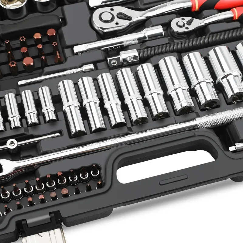 Spanner Set in Tool Box 148piece Hardware Set Multifunctional Tool Sets Professional Box Hand Tool