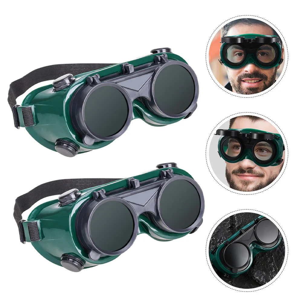 2pcs Welding Safety Glasses Eyewear Goggles Scratch-Resistant Welding Cutting Soldering Goggles