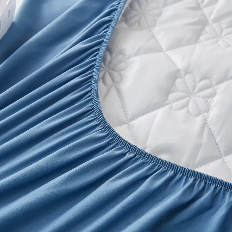 Waterproof Fitted Sheet Quilted Mattress Protcetor Breathable Plain Color Mattress Cover and Bedspread 140*200 160*200