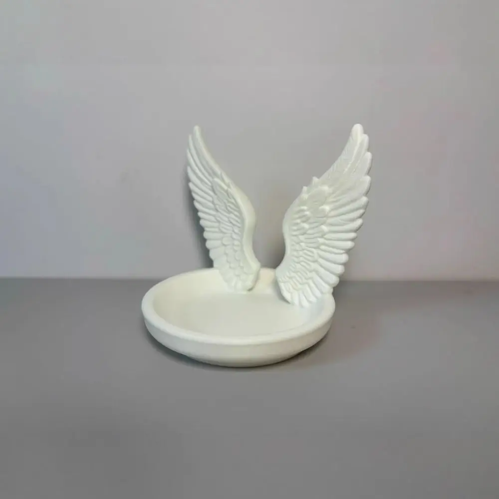 Photo Prop Angel Wings Jewelry Storage Tray INS Elegant Ring Display Plates Creative Simple Rings Holder Women