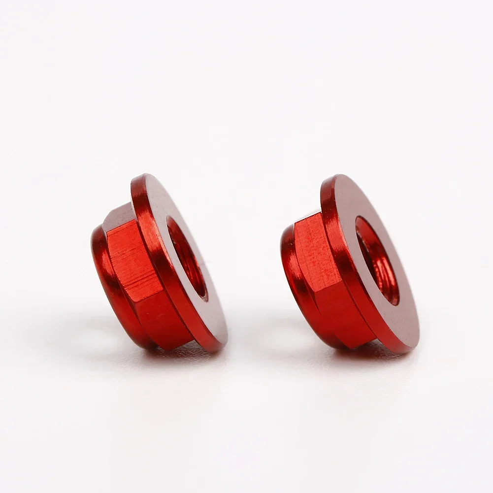 M2 M2.5 M3 M4 M5 M6 M8 5PCS Anodized Colourful Aluminum Flange Nylon Lock Nuts Self-locking For RC FPV Racing Drone Locknut
