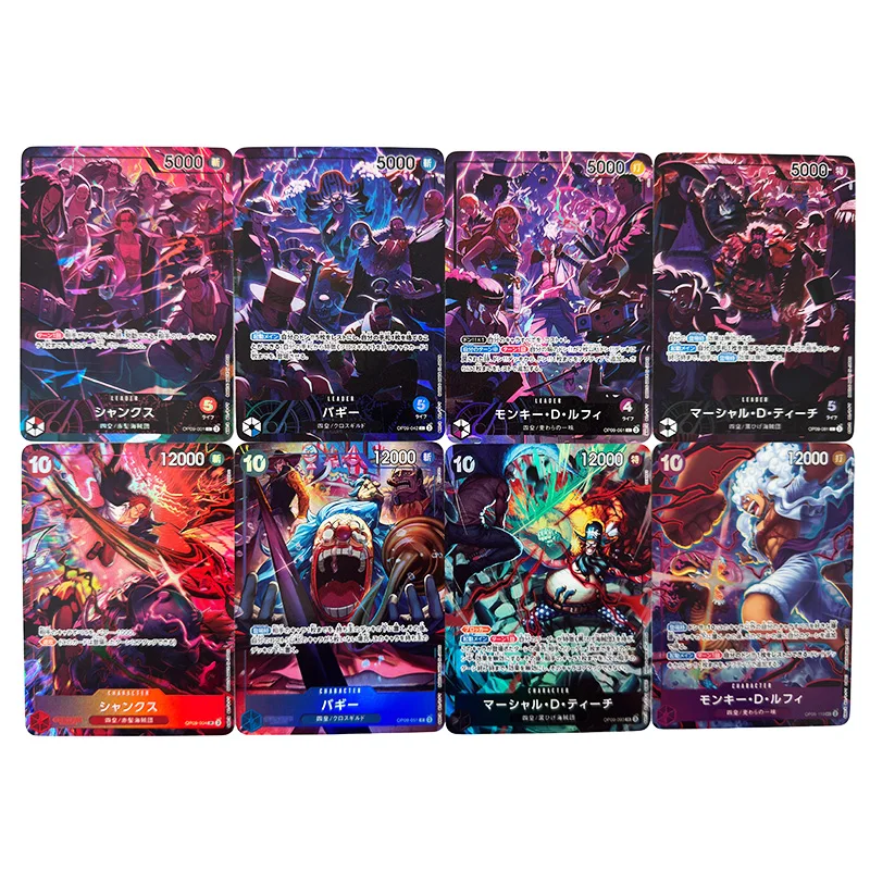 Anime Card One Piece OPCG Replica Nika Luffy Four Emperors Shanks Teach Buggy Zoro Sanji Nami Ace Game Anime Collection Cards view 4
