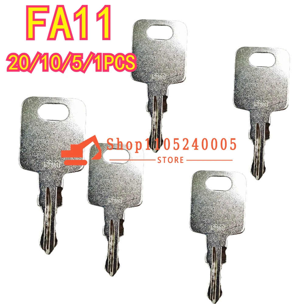 20/10/5/1PCS FA11 Ignition Keys Fits for JS 334/D7450  334-D7450 Style Adblue