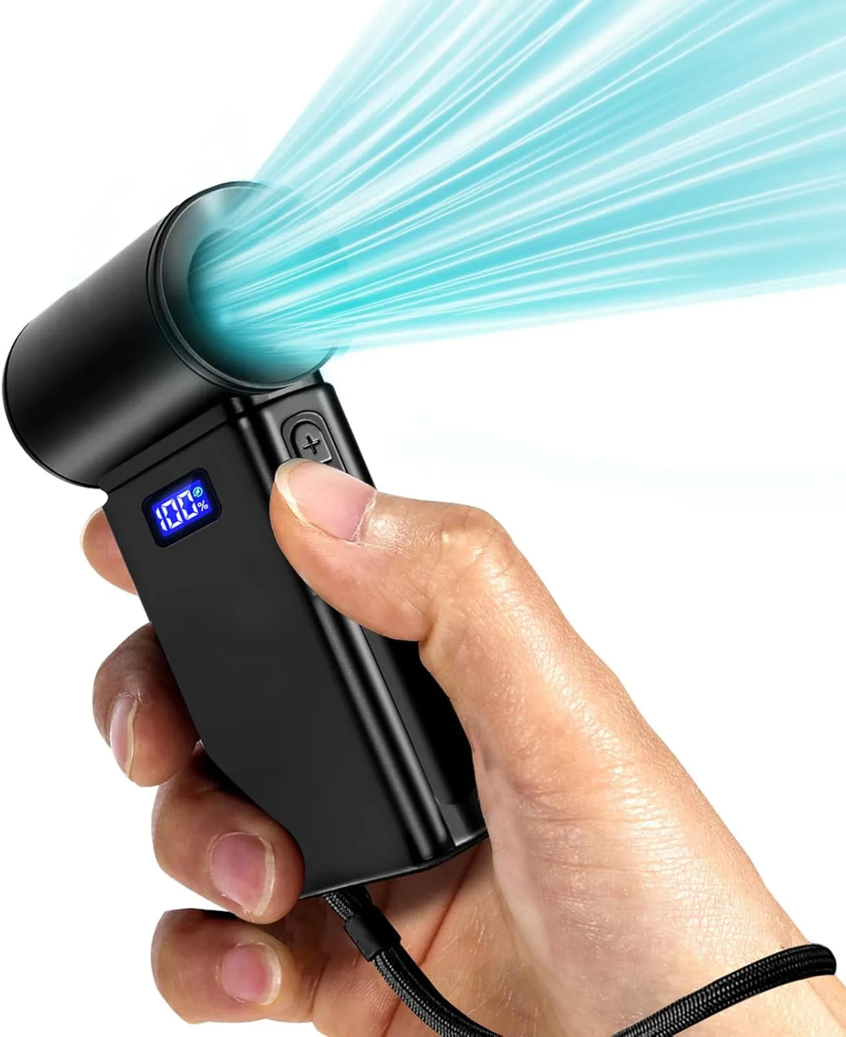 

Portable violent handheld small fan outdoor camping turbocharged mini snow and dust removal hair dryer