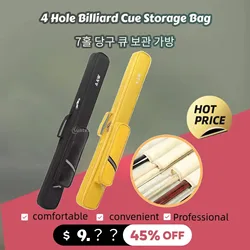 New Professional Billiard Cue Bag 2/4Holes Billiard Carrying Cases Adjustable Strap Protector Holder Snooker Cue Storage Pouch