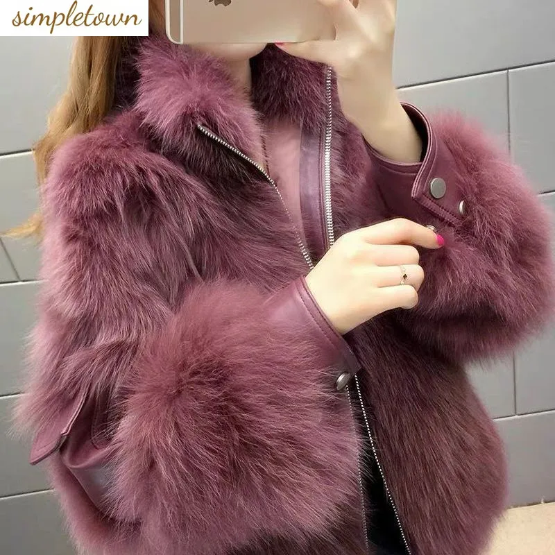 Autumn and Winter New Fur Coat Women\'s Short Thickened 2023 Autumn and Winter Fashion Slimming Plush Coat