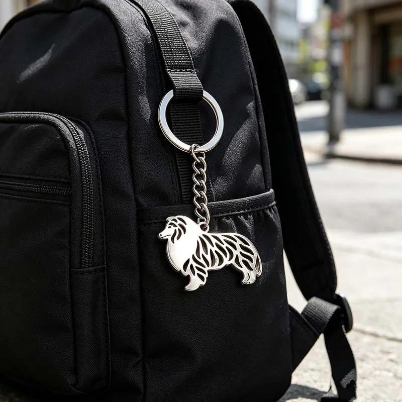 Vintage Stainless Steel Wolf Pendant Keychain Terrible Animal Keyring Jewelry Girls Daily Handbag Bag Keychains Accessories