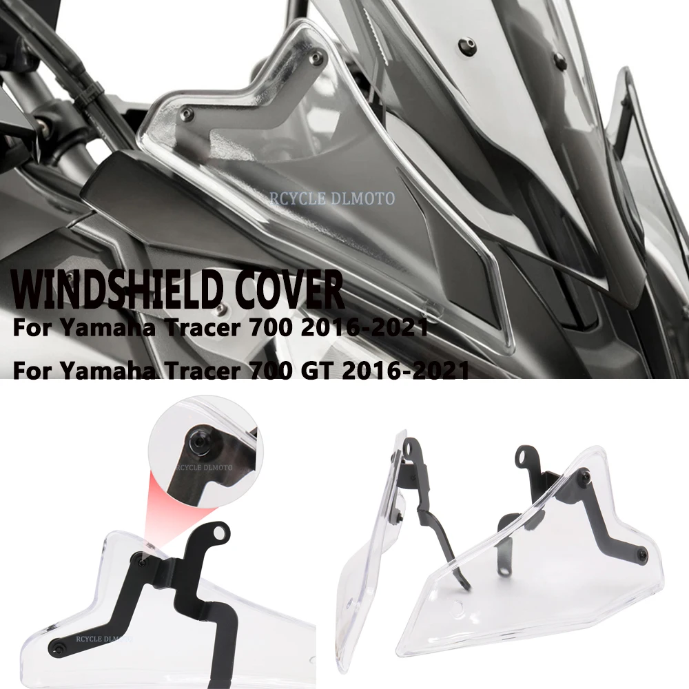 For Yamaha For Tracer 700/GT Tracer700 MT-07 Tracer GT Window Deflector 2016-2021 2019 Motorcycle Windshield Front Panels Fit